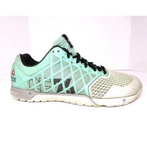 REEBOK Crossfit CF74 Men's Workout Athletic Shoes Teal Gray Black - Size 9